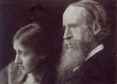 Virginia Woolf and her Father Sir Leslie Stephen, c.1903 by English Photographer